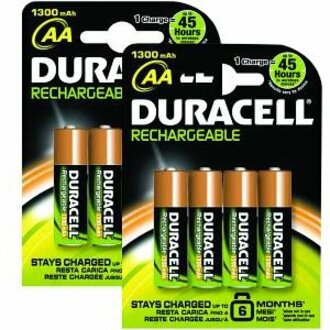 Duracell Batterij - Nikkel-metaalhydride (NiMH) - 8Pak