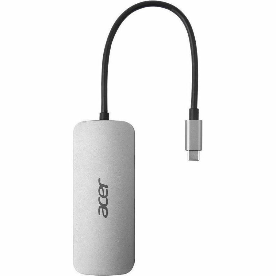 Acer USB Type C Docking Station - Charging Capability - Memory Card Reader - SD - Silver - Portable