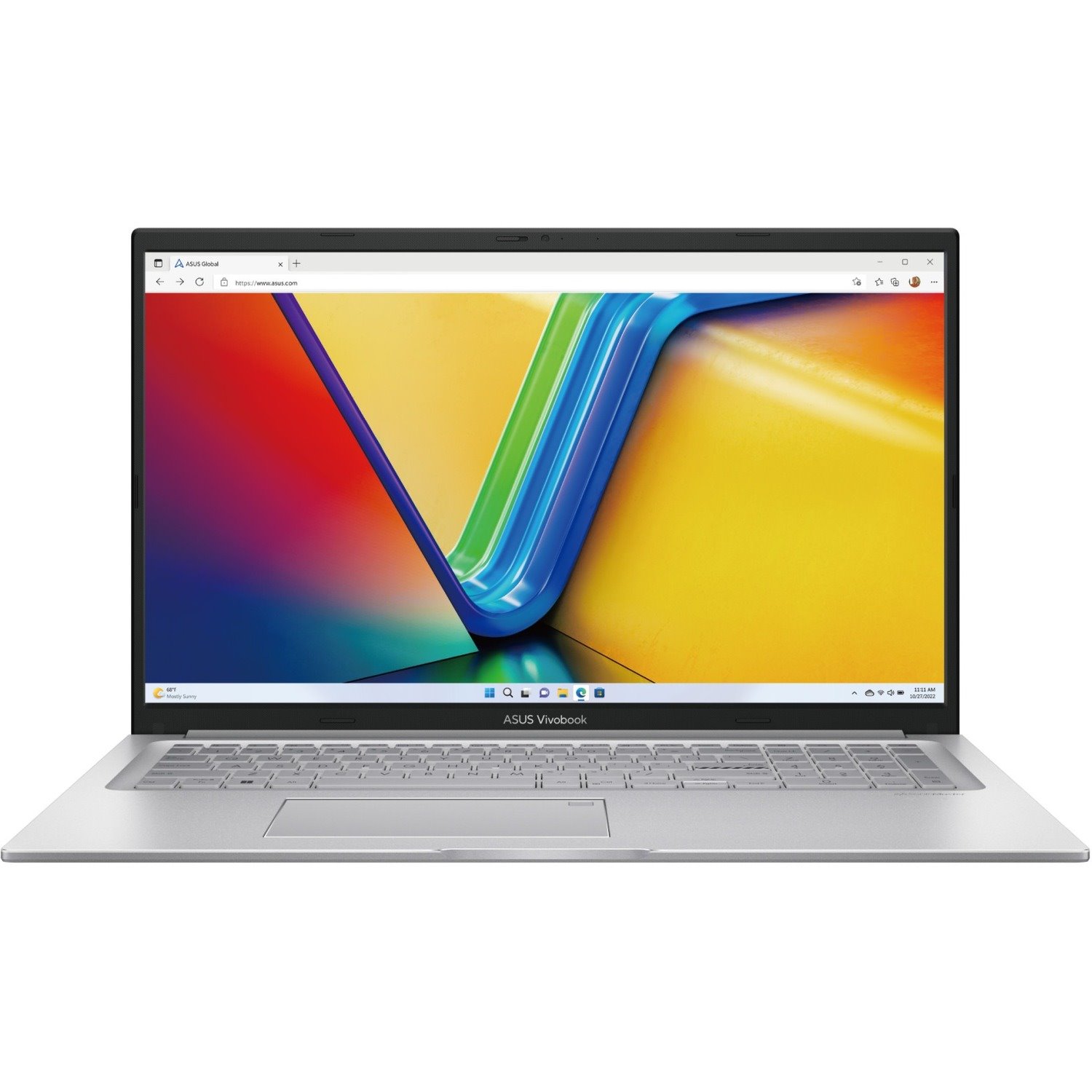 Asus VivoBook 17 F1704ZA-DS24 17.3" Notebook - Full HD - 1920 x 1080 - (Intel Pentium 8505) - 8 GB Total RAM - 8 GB On-board Memory - 256 GB SSD - Quiet Blue