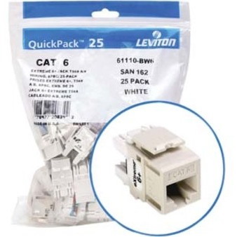 Leviton eXtreme 6+ Component-Rated Keystone Jack