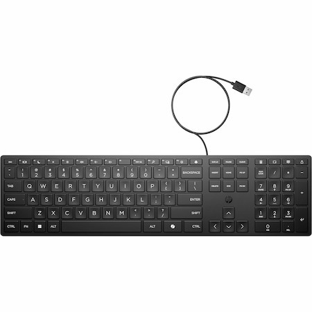 HP 320K Keyboard - Cable Connectivity - USB Interface