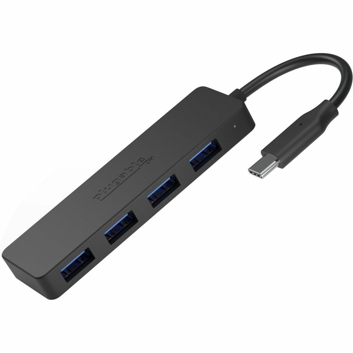 Plugable USB C to USB Adapter Hub, 4 Port USB 3.0 Hub, USB Splitter for Laptop