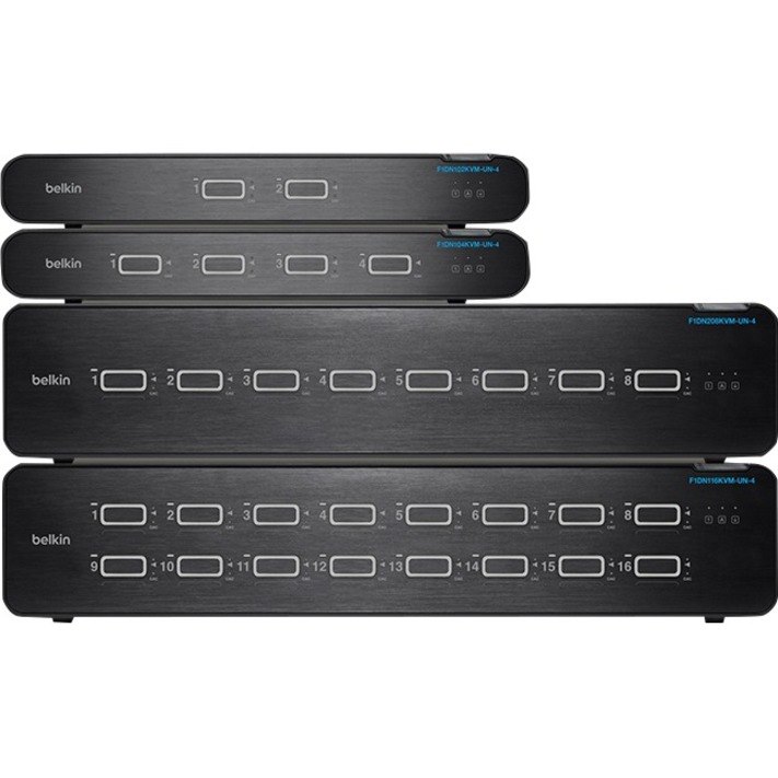 Belkin Universal 2nd Gen Secure KVM Switch, 16-Port Single Head w/ CAC