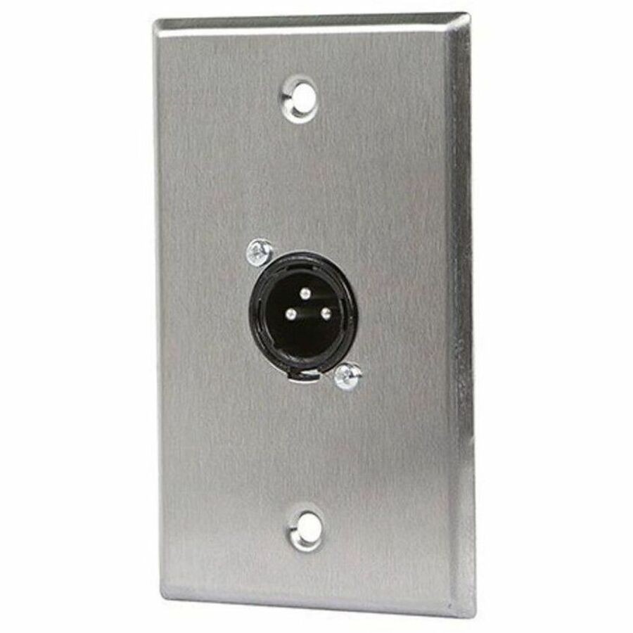 Monoprice XLR Male 3 Pin One Port Wall Plate