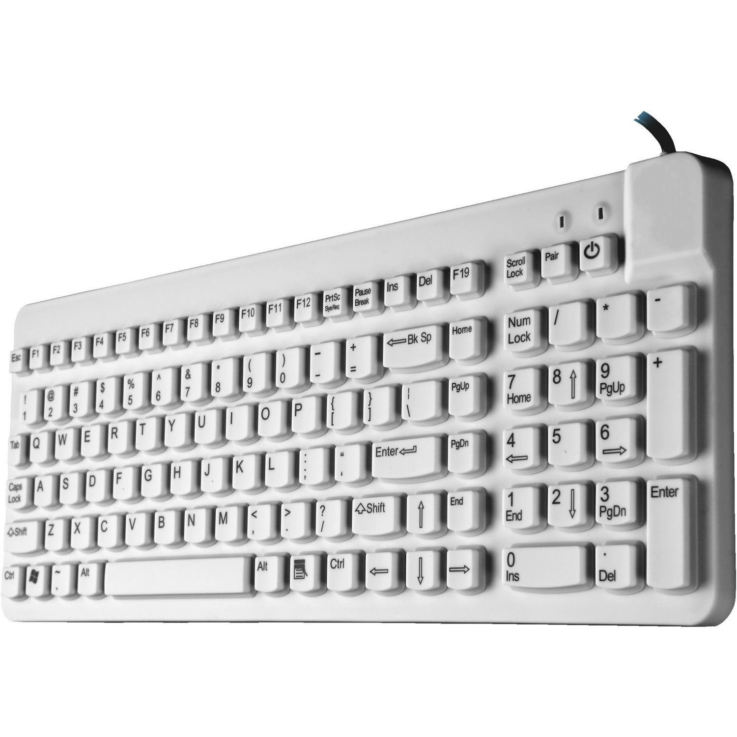 Man & Machine Premium Full Size Waterproof Disinfectable Keyboard