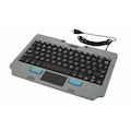 Gamber-Johnson Rugged Keyboard - Cable Connectivity - USB Type A Interface - TouchPad - French