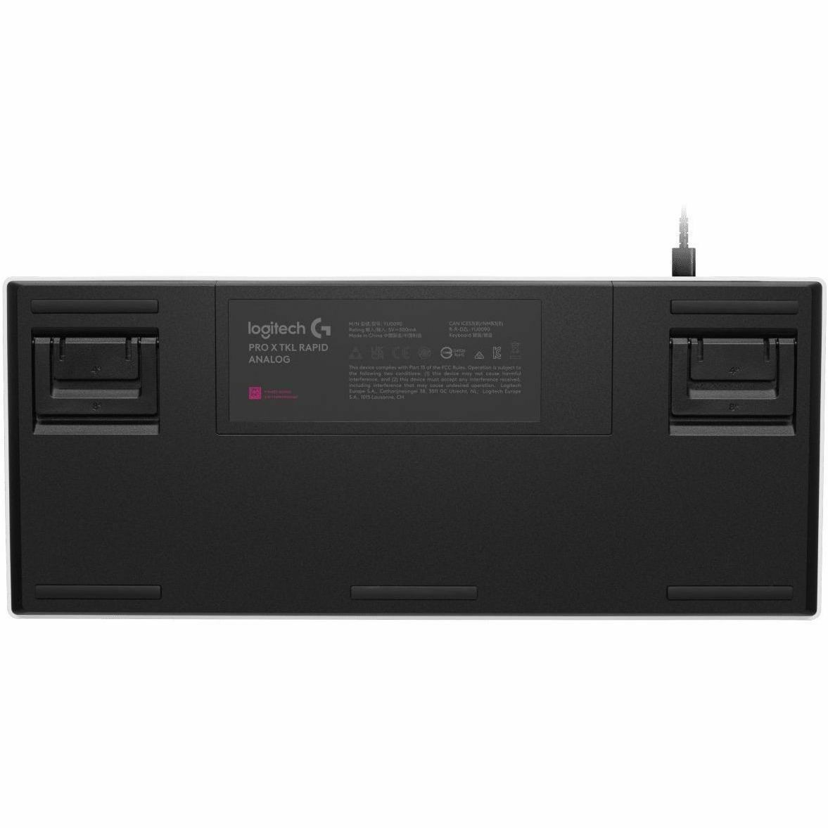 Logitech G PRO X TKL Gaming-toetsenbord - Tenkeyless - Kabel Verbinding - USB Interface - RGB LED - Engels (US) - QWERTY indeling - Wit