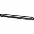 Eaton Tripp Lite Series Cat5e 24-Port Patch Panel - PoE+ Compliant, 110/Krone, 568A/B, RJ45 Ethernet, 1U Rack-Mount, TAA