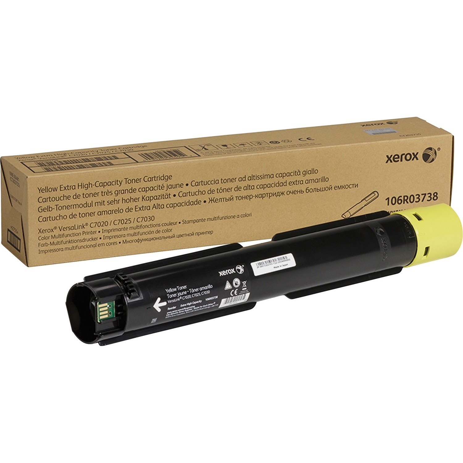 Xerox Genuine Xerox&reg; VersaLink&reg; C7000 Series Color Multifunction Printers Yellow High capacity Toner Cartridge (16500 Pages) - 106R03738