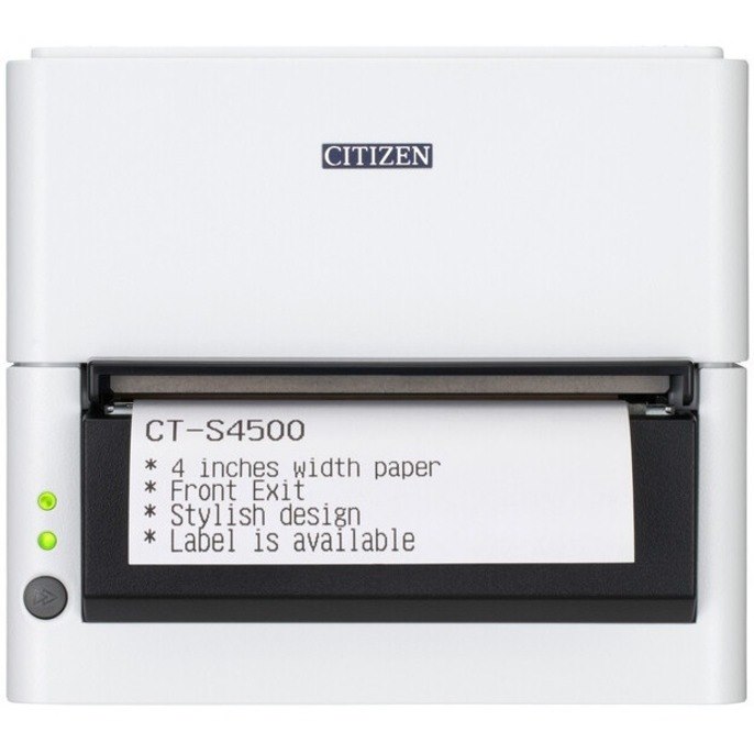 Citizen CT-S4500 Direct Thermal Printer - Monochrome - Portable - Label/Receipt Print - USB - Bluetooth