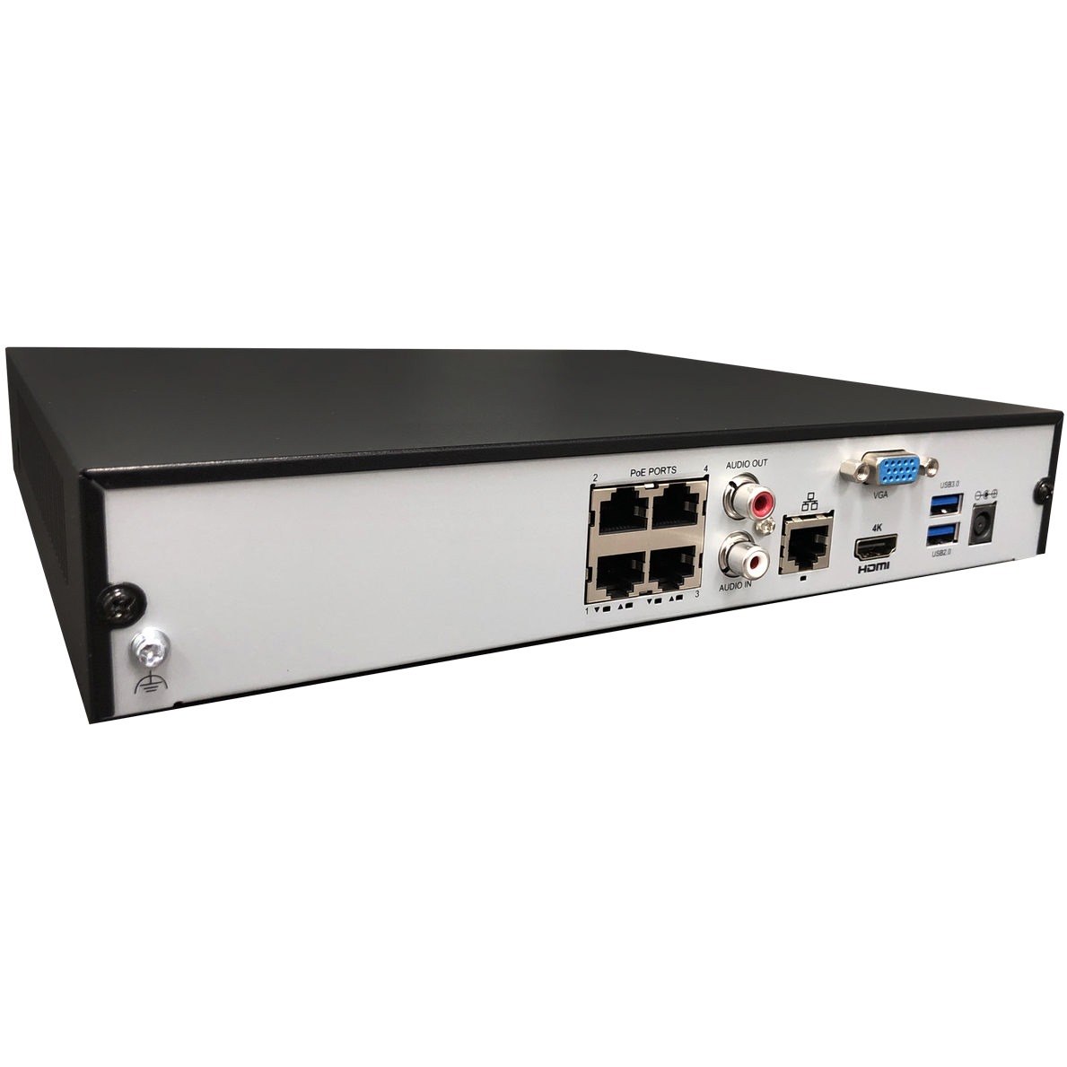 Gyration 4-Channel Network Video Recorder With PoE, TAA-Compliant - 4 TB HDD