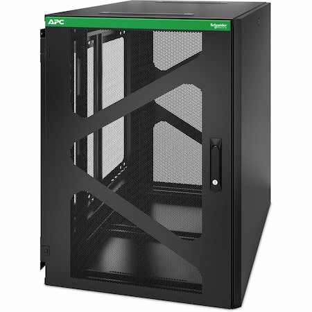 APC NetShelter 18U Wallmount Rack Enclosure Cabinet Side Mount UPS Depth