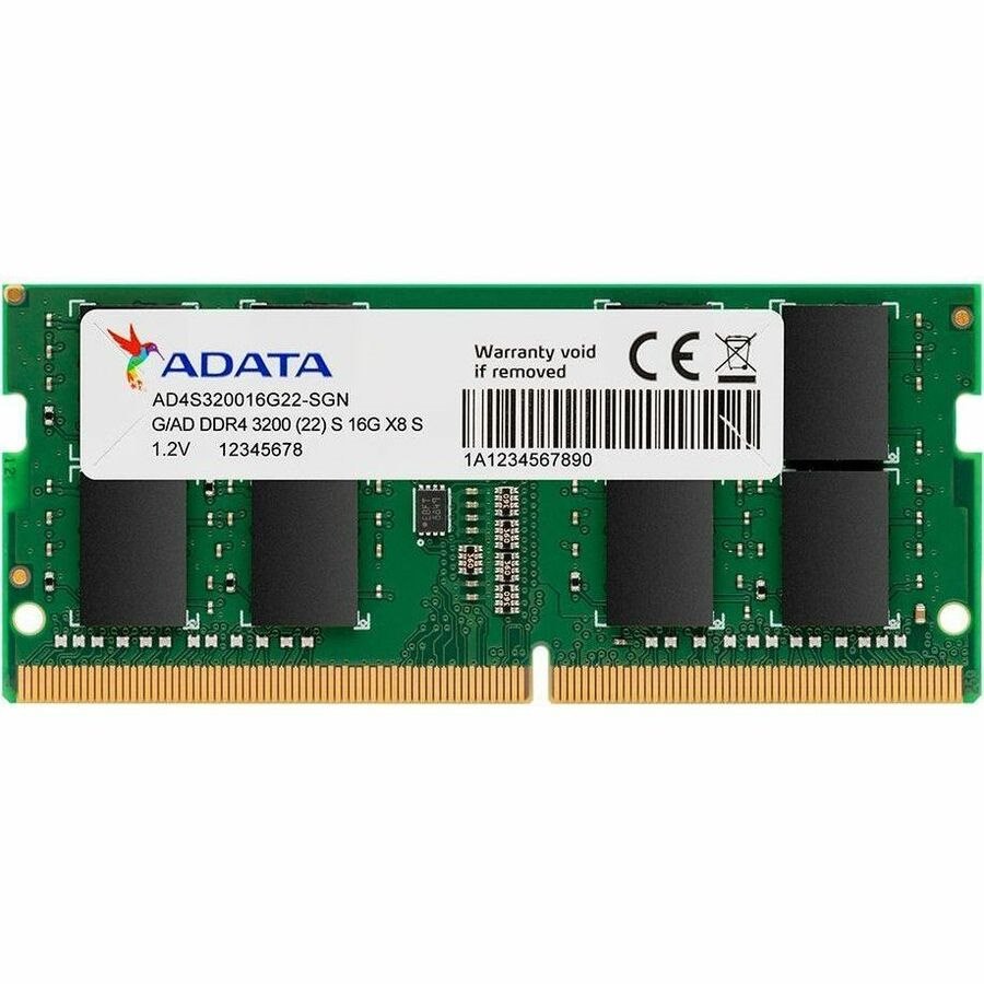 Adata Premier AD4S320016G22-SGN RAM Module for Notebook - 16 GB (1 x 16GB) - DDR4-3200/PC4-25600 DDR4 SDRAM - 3200 MHz - 1.20 V