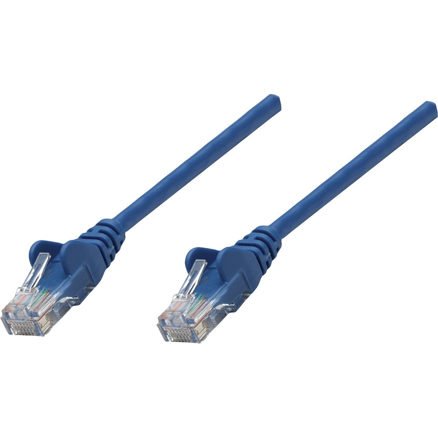 Intellinet Network Solutions Cat5e UTP Network Patch Cable, 1.5 ft (0.5 m), Blue