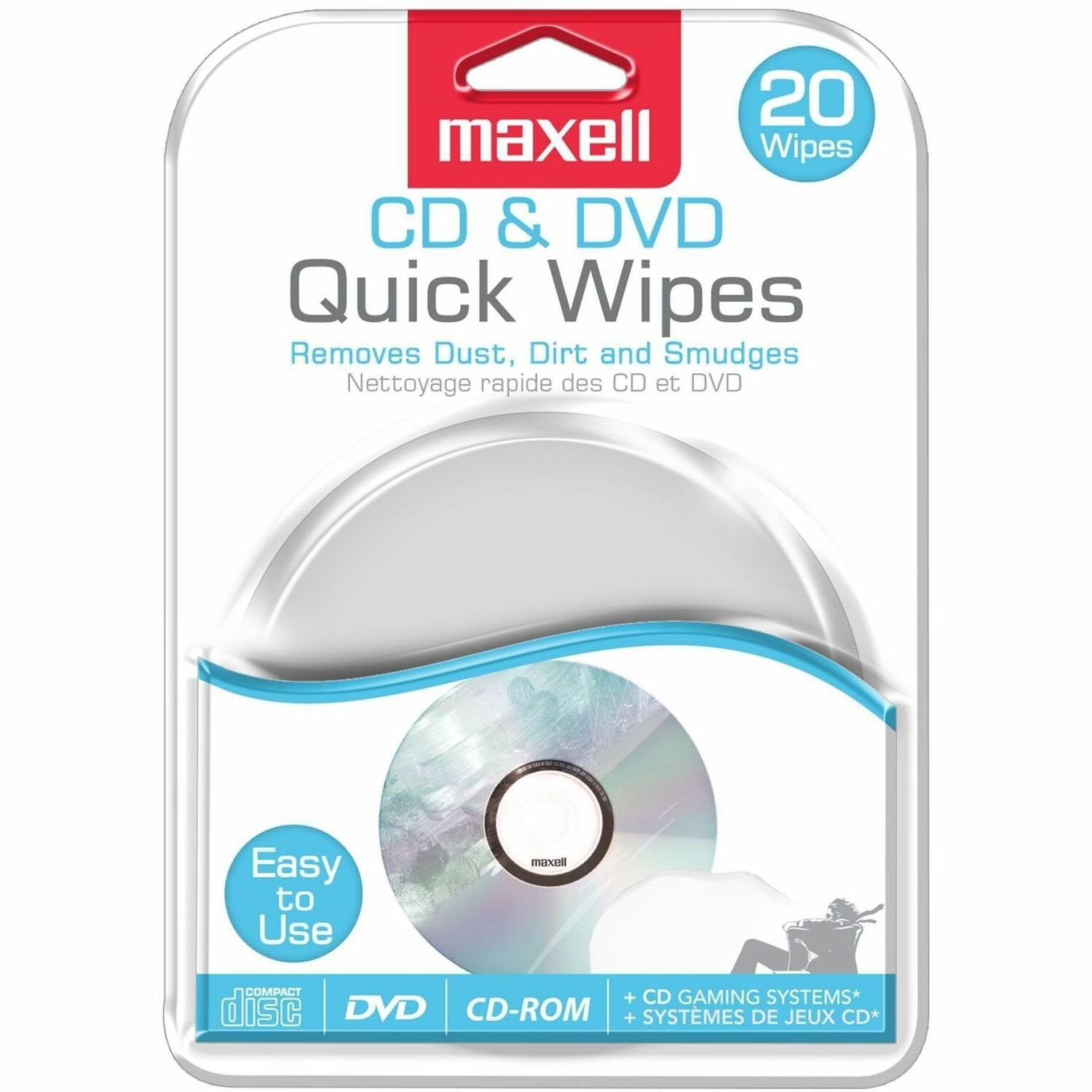 Maxell CD & DVD Quick Wipes