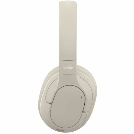 Belkin SoundForm Isolate Wired/Wireless Over-the-ear, Over-the-head Stereo Headset - Sand