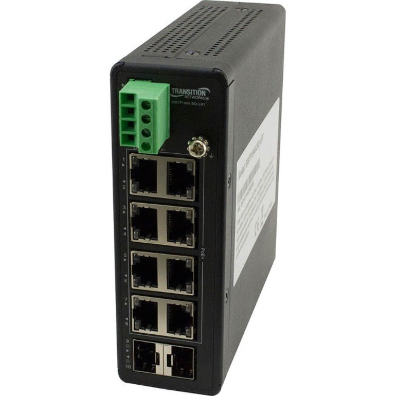 Transition Networks Unmanaged Hardened Gigabit Ethernet PoE+ Switch