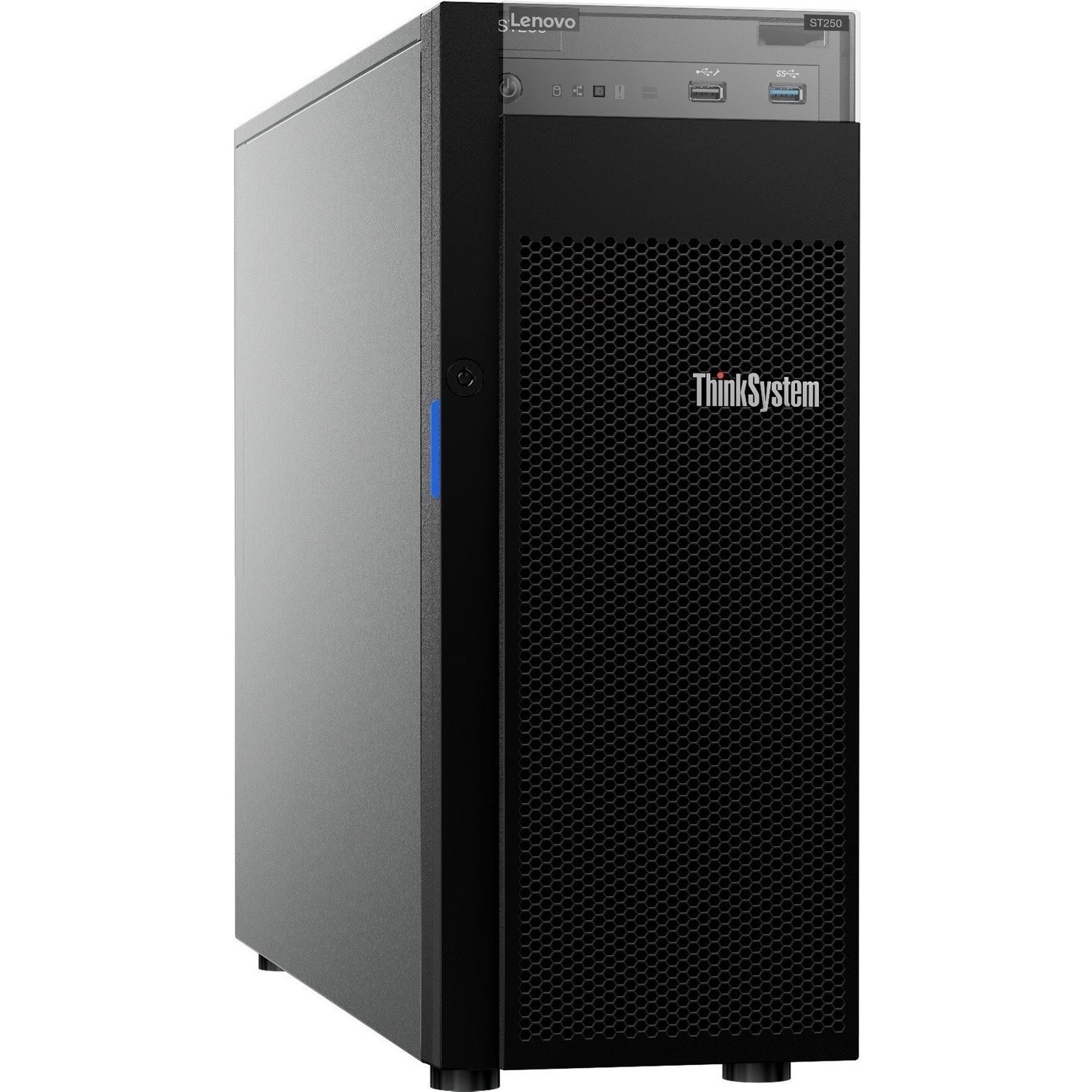 Lenovo ThinkSystem ST250 7Y45A04DAU 4U Tower Server - 1 x Intel Xeon E-2246G 3.60 GHz - 16 GB RAM - Serial ATA/600, 12Gb/s SAS Controller