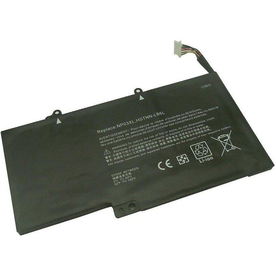 Compatible Laptop Battery Replaces HP 761230-005, HP HSTNN-LB6L, HP NP03XL - 3870mAh 3 cell battery for HP Pavilion 13, 15