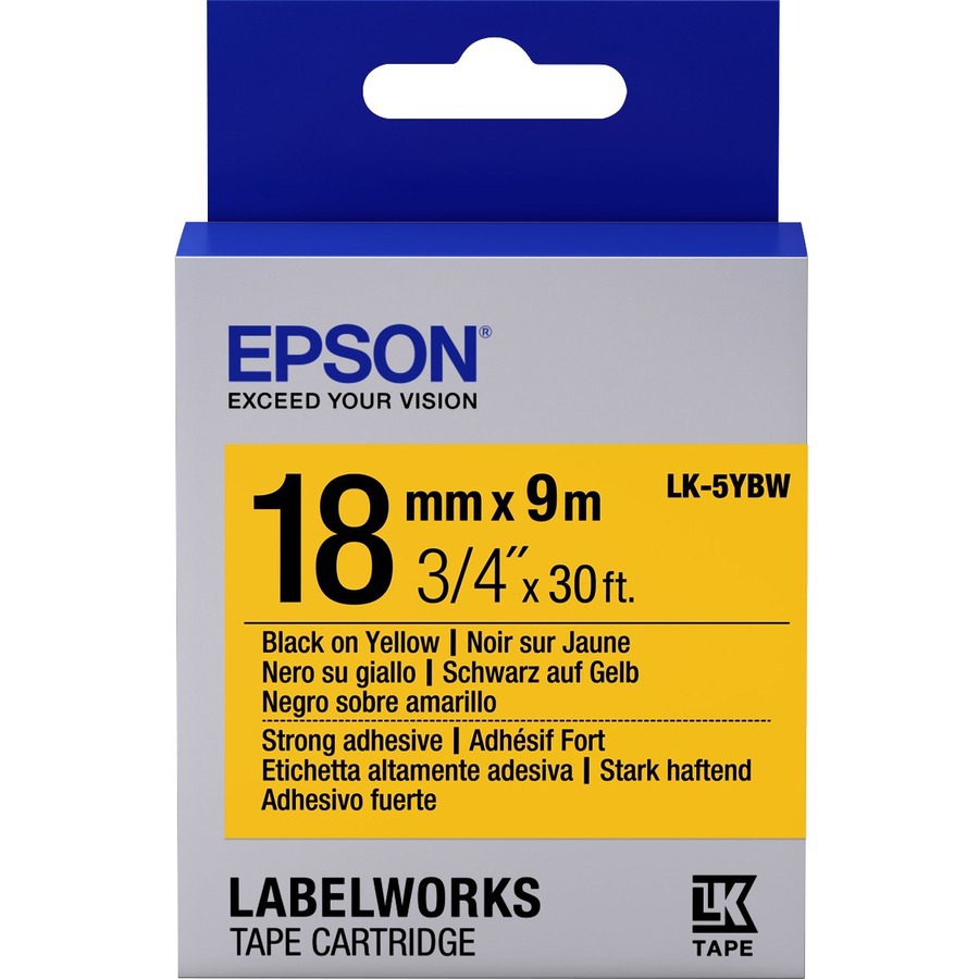 Epson LabelWorks LK-5YBW Labeltape