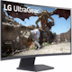 LG UltraGear 27GS60QC-B 27" Class WQHD Curved Screen Gaming LED Monitor - 16:9 - Dark Grey, Purple