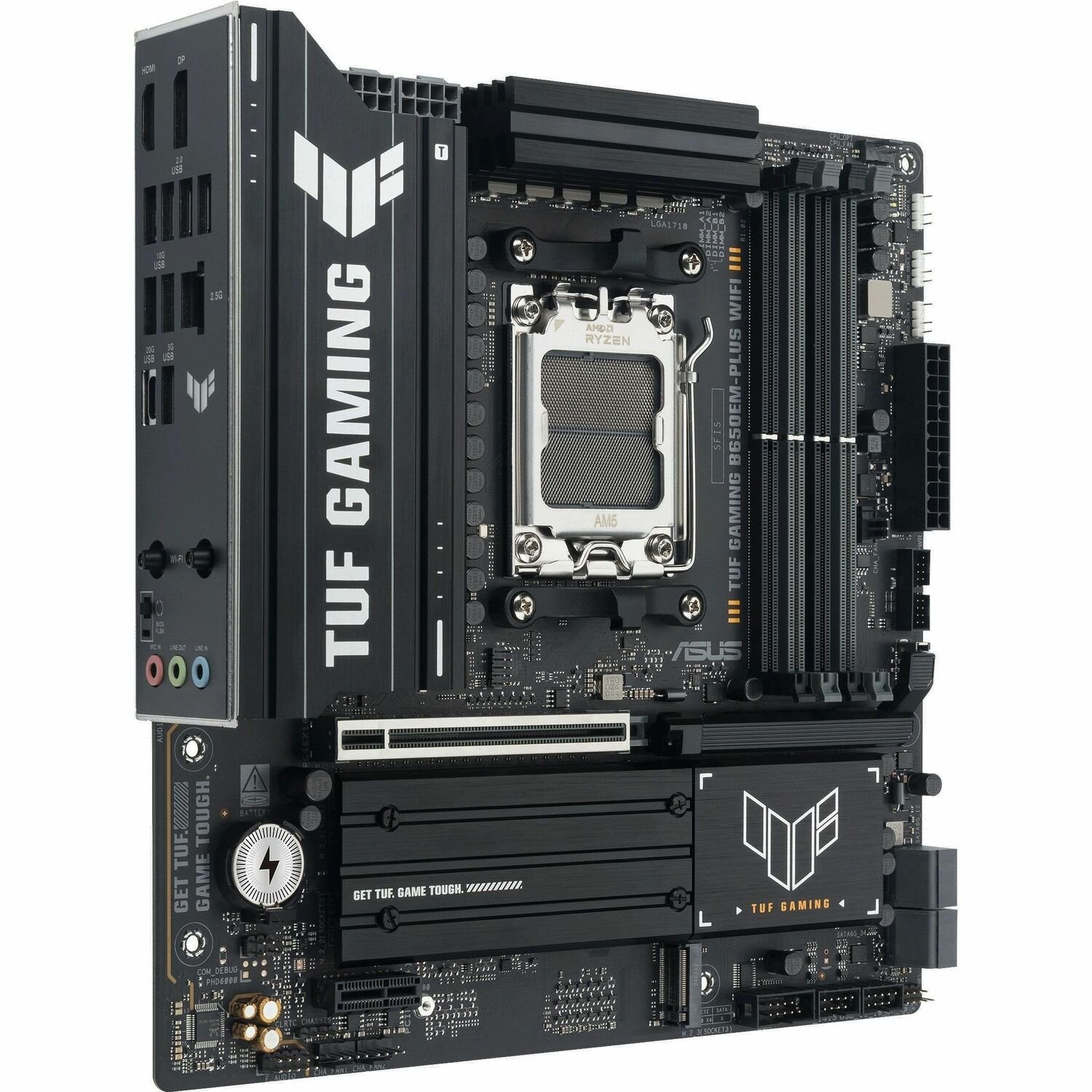 TUF GAMING B650EM-PLUS WIFI Gaming Desktop Motherboard - AMD B650 Chipset - Socket AM5 - Micro ATX