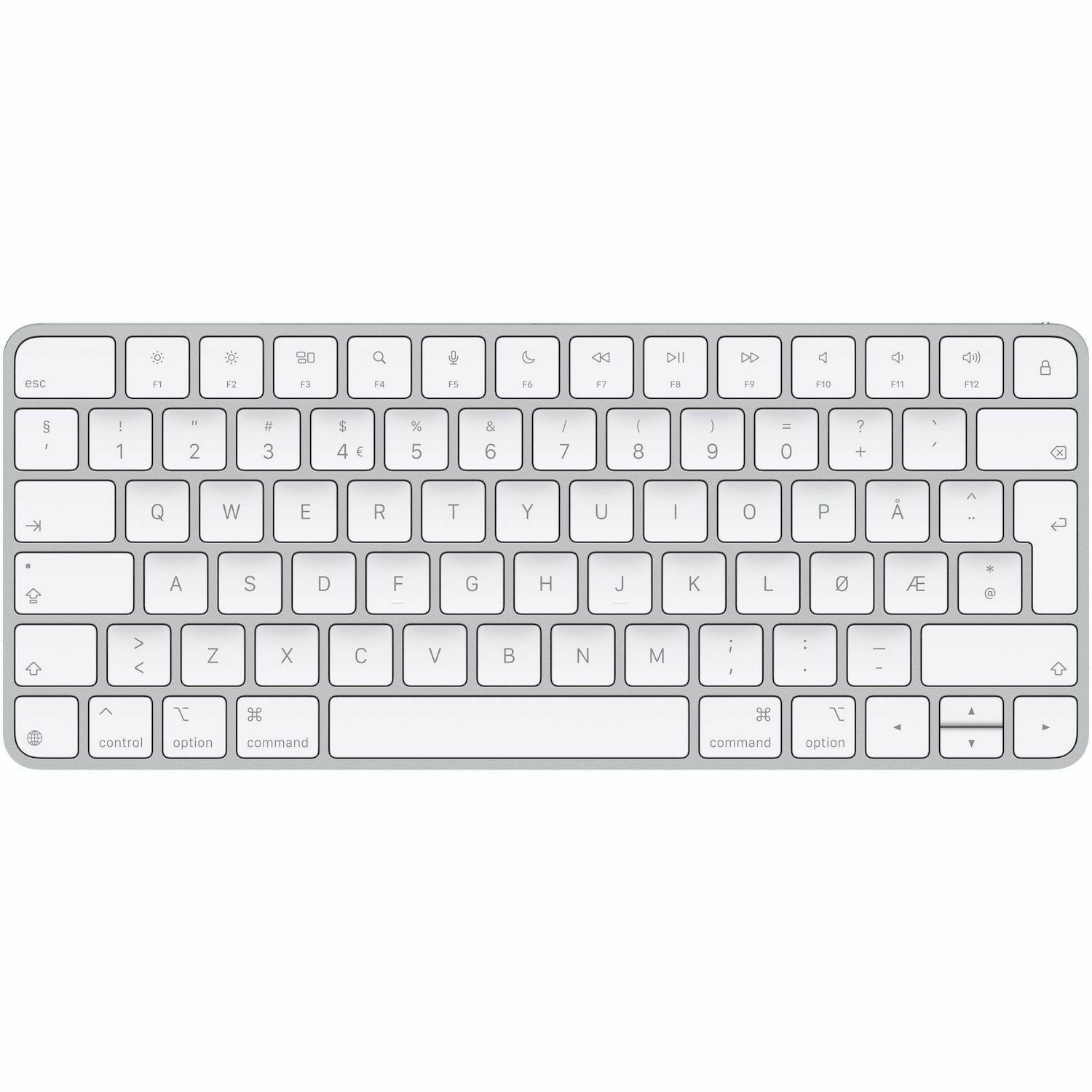 Apple Magic Keyboard - Wired/Wireless Connectivity - USB Type C Interface - Norwegian - QWERTY Layout