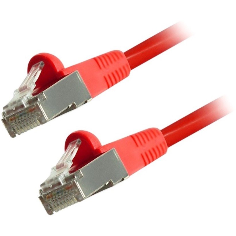 Comprehensive Cat6 Snagless Shielded Ethernet Cables, Red, 25ft