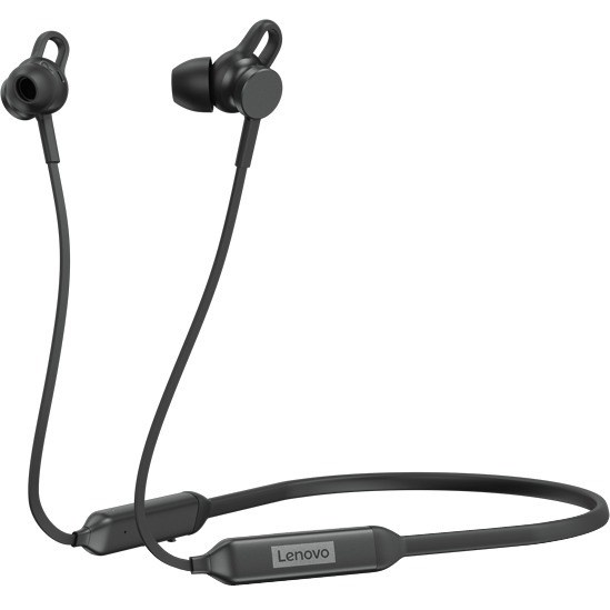 Lenovo Wireless Earbud, Behind-the-neck Stereo Earset - Black