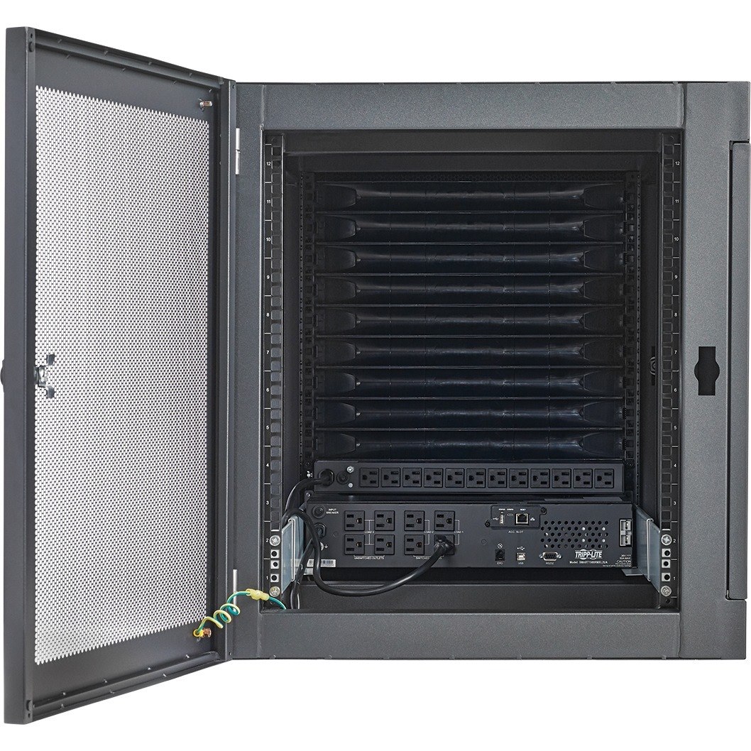 Tripp Lite by Eaton EdgeReady&trade; Micro Data Center - 9U, Heavy-Duty, Wall-Mount, 1.5 kVA UPS, Network Management and PDU, 230V Kit