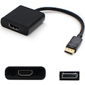 AddOn 5-Pack of HP® BP937AA Compatible DisplayPort 1.2 Male to HDMI 1.3 Female Black Adapters Which Requires DP++ For Resolution Up to 2560x1600 (WQXGA)