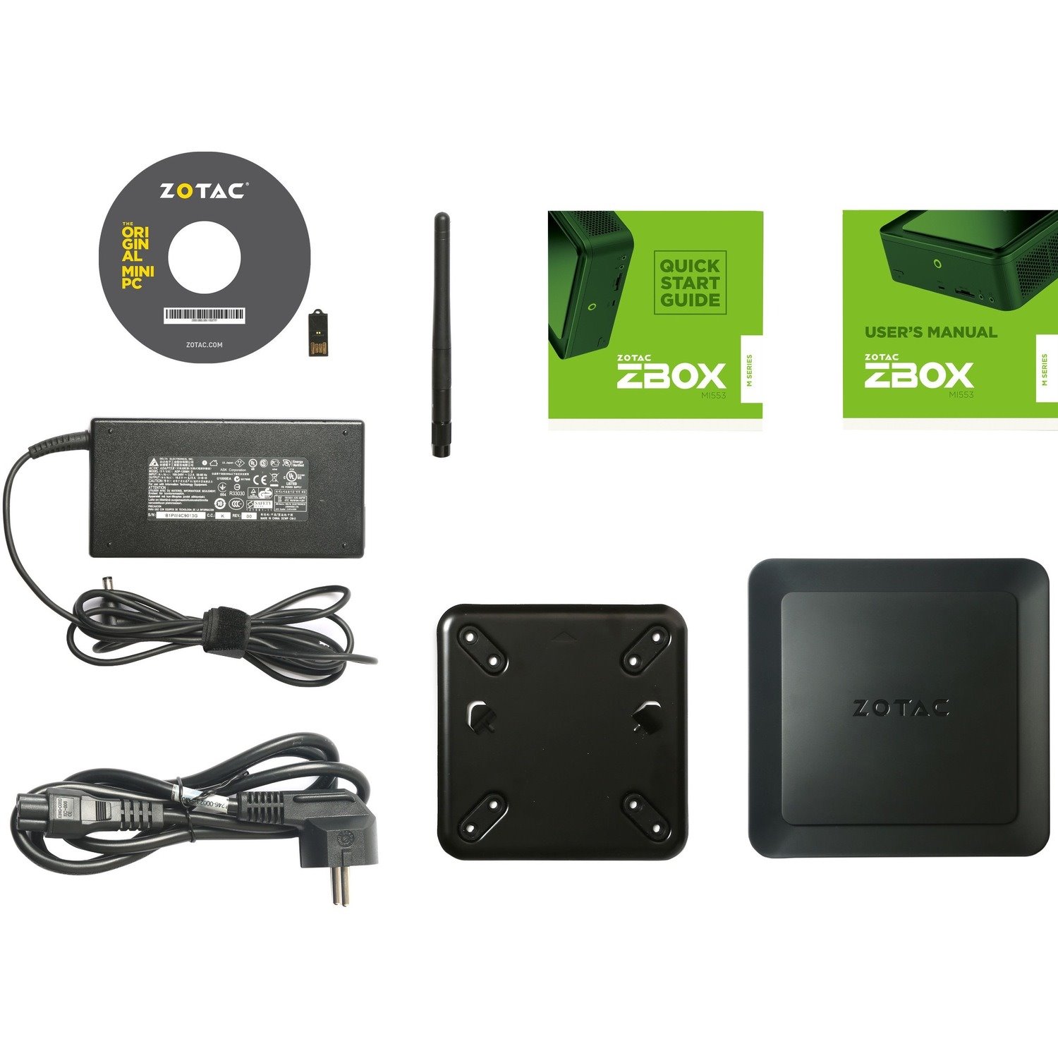 Zotac ZBOX M MI553 Desktop Computer - Intel Core i5 7th Gen i5-7300HQ - Mini PC