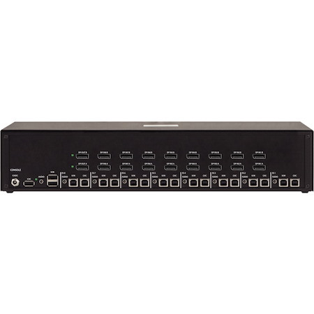 Black Box KVM Switch, NIAP 4.0 Certified - 8-Port, Dual-Monitor, DisplayPort, CAC