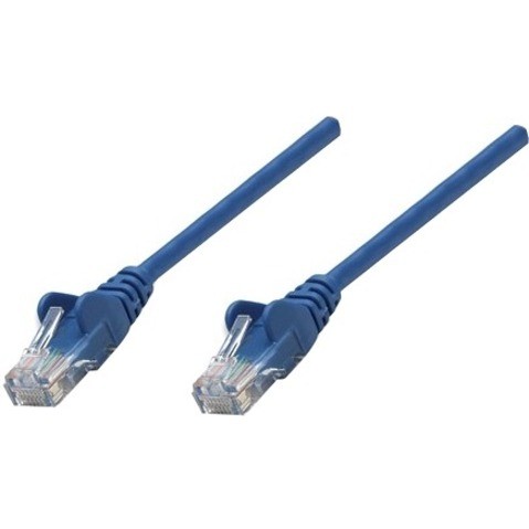 Intellinet Patch Cable Cat 5E Utp Blue 0.5FT Snagless Boot
