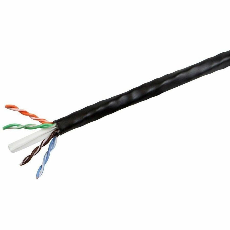 Monoprice Cat6 CMP Bulk Cable - (Ul) 1000FT_ Black_ Utp_ Solid_ 23Awg_ 550MHZ_ P