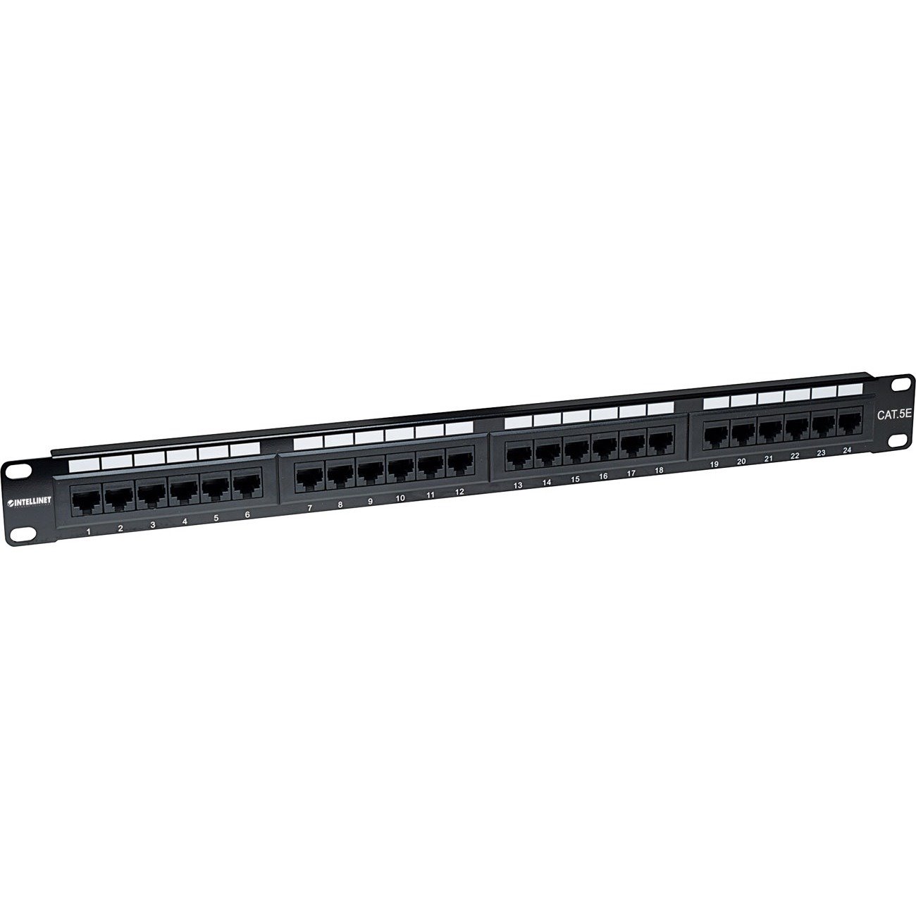 Intellinet Network Solutions 24-Port Rackmount Cat5e UTP 110/Krone Patch Panel, 1U