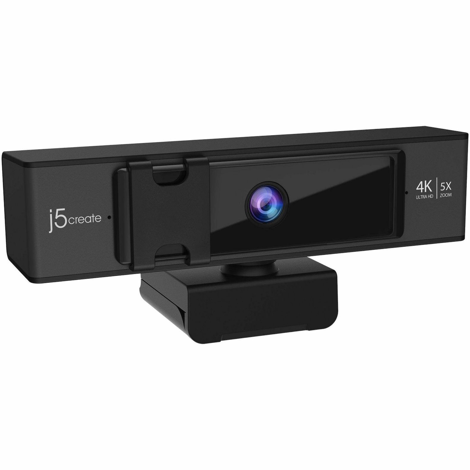 j5create JVCU435 Webcam - 8 Megapixel - 30 fps - Black, Silver - USB 2.0 Type A - 1 Each