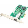 AddOn 1Gbs Single Open SFP Port 550m MMF PCIe 2.0 x4 Network Interface Card w/1000Base-SX SFP Transceiver