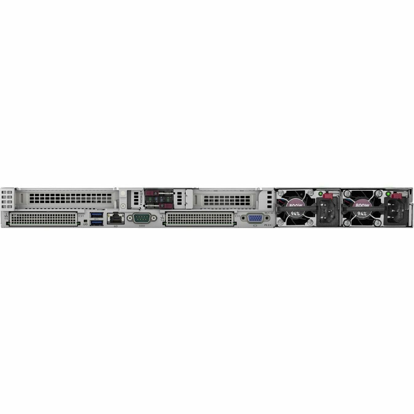 HPE ProLiant DL360 Gen11 1U Rack Server - 1 x Intel Xeon Silver 4410Y 2 GHz - 32 GB RAM - 12Gb/s SAS Controller