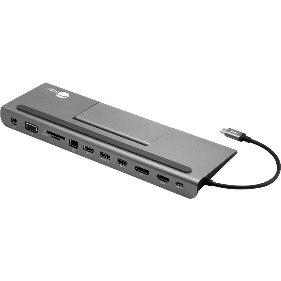 SIIG Aluminum USB-C MST Video Docking Station with 100W PD