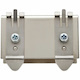 Eaton Tripp Lite Series 3-Port Metal DIN-Rail Mounting Module for Snap-In Keystone Jacks and Couplers, Silver, TAA