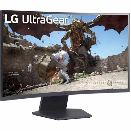 LG UltraGear 27GS60QN-B 27" Class WQHD Curved Screen Gaming LCD Monitor - 16:9
