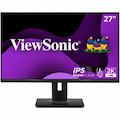 ViewSonic VG2748A-2K 27 Inch IPS QHD Ergonomic Monitor with Ambient Light Sensor, Auto Screen Dimmer, Screen Privacy Alert, USB HUB, DisplayPort, HDMI, and VGA for Home and Office