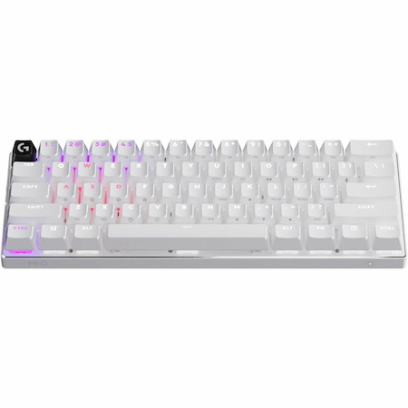 Logitech G PRO X 60 LIGHTSPEED Wireless Gaming Keyboard, Ultra Compact TKL 60% Mechanical Keyboard for Windows PC, LIGHTSYNC RGB, Dual-Shot PBT Keycaps, GX Optical Tactile Switches, White
