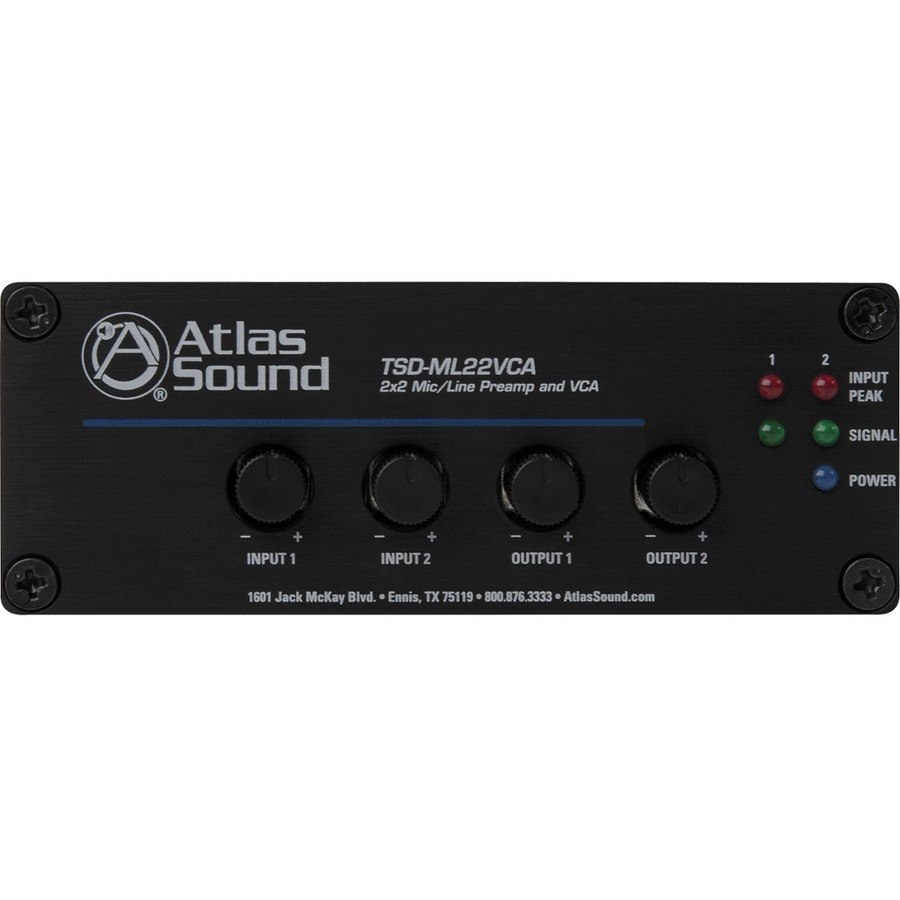 AtlasIED TSD-ML22VCA Preamplifier - Black