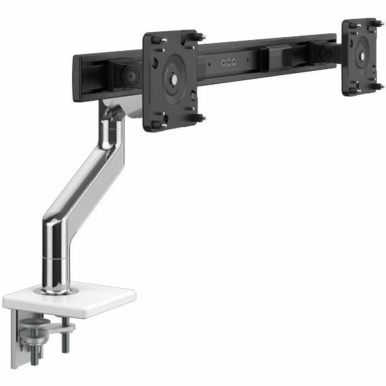 Humanscale M82CBW Mounting Arm for Monitor, Docking Station, Charging Station - Black, Polished Aluminum, White