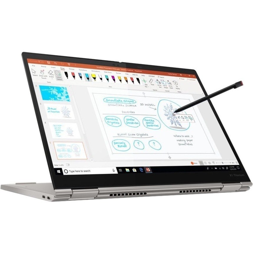 Lenovo ThinkPad X1 Titanium Yoga Gen 1 20QA0088US 13.5" Touchscreen Convertible 2 in 1 Notebook - QHD+ - Intel Core i7 11th Gen i7-1180G7 - vPro Technology - 16 GB - 512 GB SSD - English Keyboard - Titanium