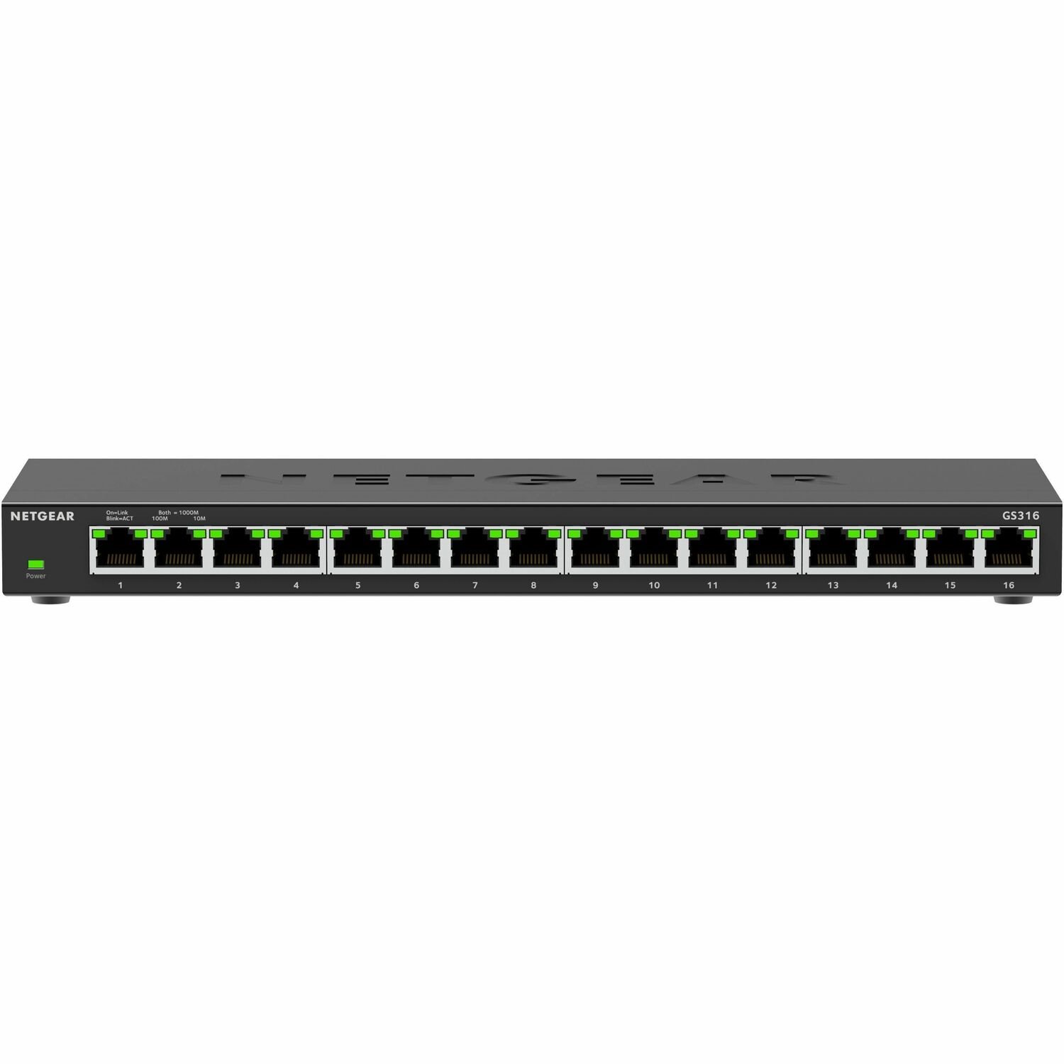 Netgear Business GS316v3 16 Poorten Ethernetswitch - Gigabit Ethernet, Fast Ethernet - 10/100/1000Base-T
