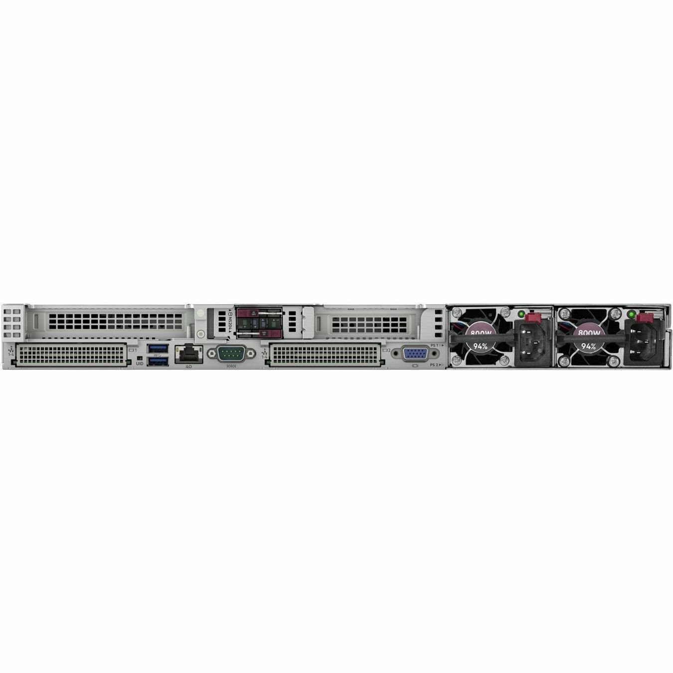 HPE ProLiant DL360 Gen11 1U Rack Server - 1 x Intel Xeon Gold 6530 2.10 GHz - 128 GB RAM - 9.60 TB SSD - (5 x 1.92TB) SSD Configuration - 12Gb/s SAS, Serial ATA/600, NVMe Controller