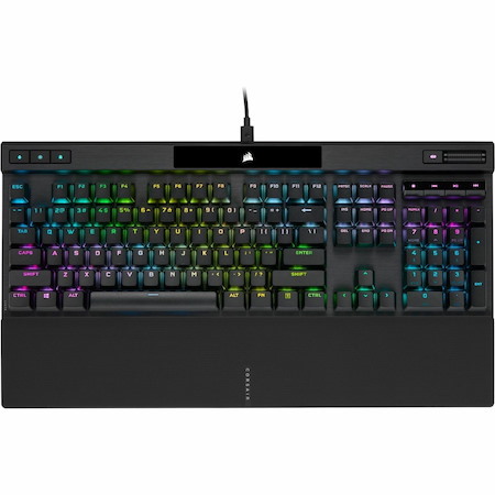 Corsair K70 Gaming Keyboard - Cable Connectivity - USB Type A Interface - RGB LED - English (North America) - Black